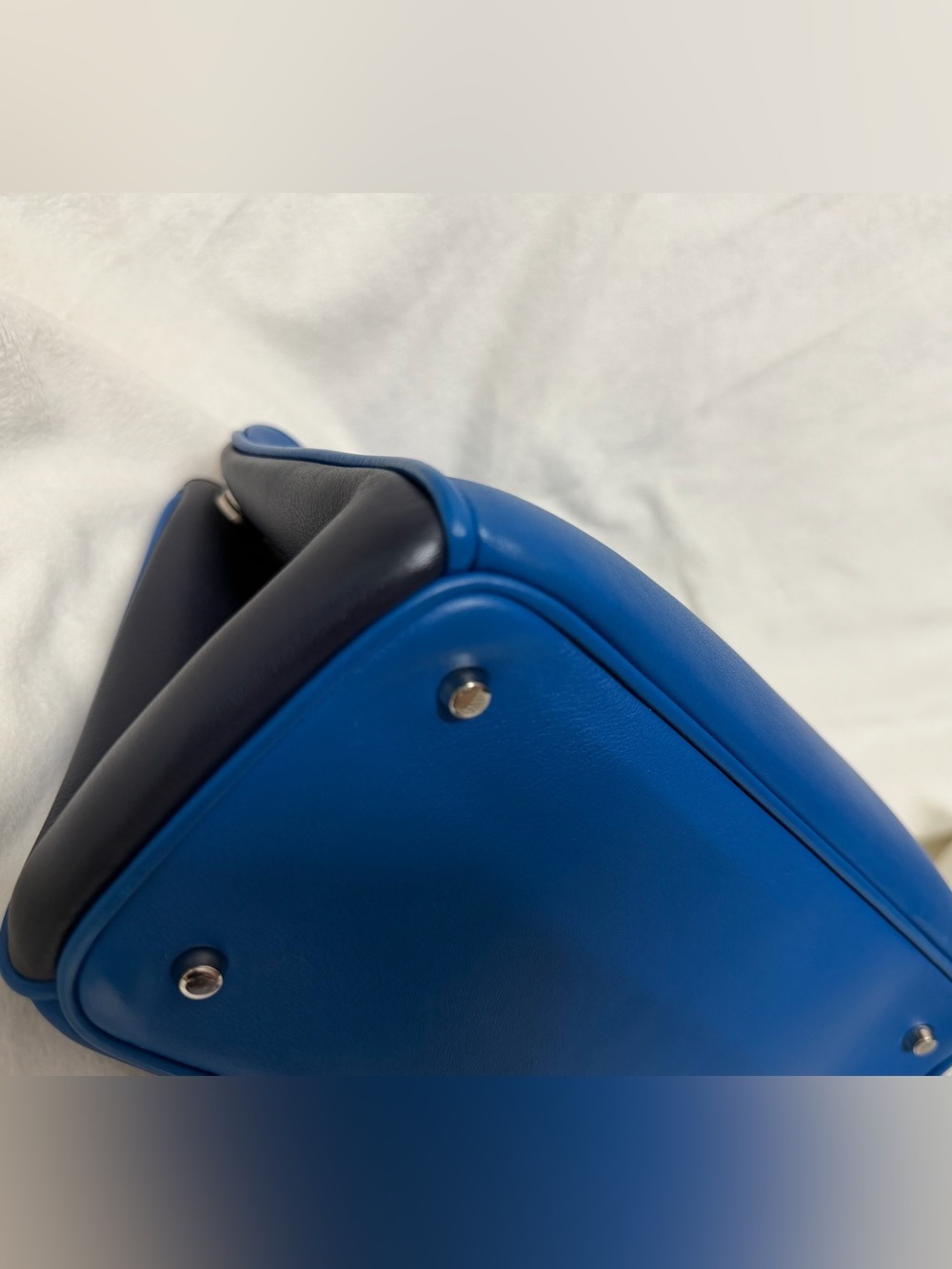 Christian Dior Blue Mini Diorissimo Tote Crossbody Bag ๐ - Picture 7 of 16